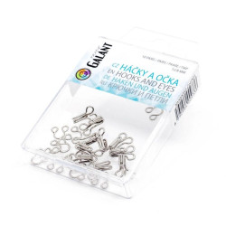 Hooks and eyes 3 (11,8/8,2mm) - nickled - 10pairs/box
