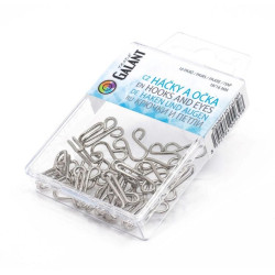 Hooks and eyes 6 (18/16mm) - nickled - 10pairs/box