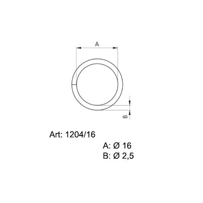 Saddlery Rings 16 - 4232500 - (non-welded) - nickled - 500pcs/box