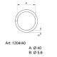 Saddlery Rings 40 - 4233501 - (welded) - nickled - 100pcs/box