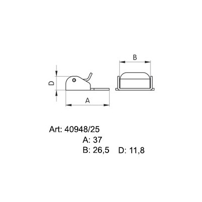 Saddlery Buckles with ratchet 25 - 4227300 - 200pcs/box