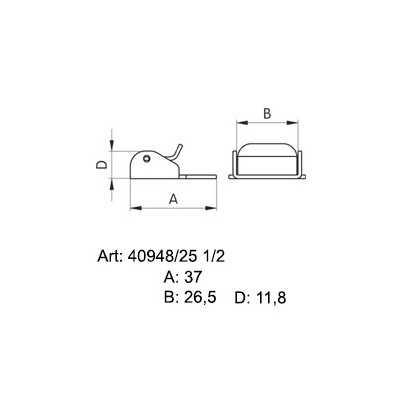 Sedlářské přezky se západkou 25 - 4227400 - 200ks/krabice