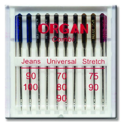 Machine Needles ORGAN COMBIBOX 130/705 H - 10pcs/plastic box