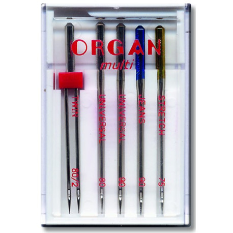 Machine Needles ORGAN MULTIBOX - 5pcs/plastic box