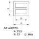 Sedlářské průvlečné přezky 19,5 - 4508000 - niklované - 1000ks/krabice