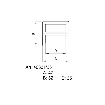 Sedlářské průvlečné přezky 35 - 4211100 - niklované - 500ks/krabice