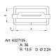 Sedlářské průvlečné přezky - 408200 - niklované - 1000ks/krabice
