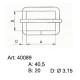 Sedlářské průvlečné přezky 40 - 408900 - niklované - 100ks/krabice