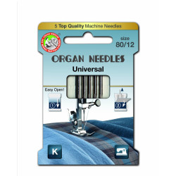 Machine Needles ORGAN UNIVERSAL (Standard) 130/705H - 80 - 5pcs/paper box