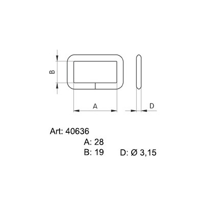 Saddlery frames - 4007000 - nickled - 500pcs/box