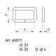 Sedlářské rámky - 4007100 - niklované - 500ks/krabice
