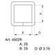 Sedlářské rámky - 4502900 - niklované - 200ks/krabice