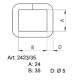 Sedlářské rámky 35 - 4507300 - niklované - (nesvařované) - 100ks/krabice