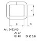 Saddlery frames 40 - 4507400 - nickled - (non-welded) - 100pcs/box