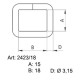 Saddlery frames 18 - 4506501 - nickled - (welded) - 200pcs/box