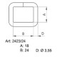Sedlářské rámky 24 - 4506801 - niklované - (svařované) - 200ks/krabice