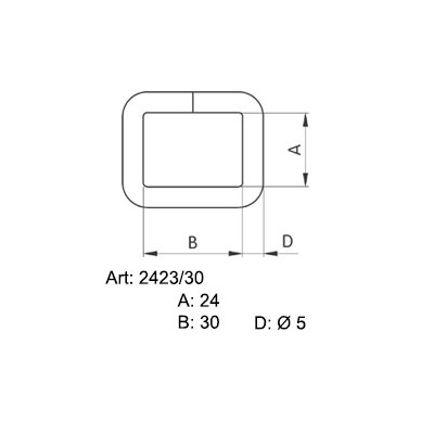 Sedlářské rámky 30 - 4507201 - niklované - (svařované) - 100ks/krabice