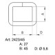 Saddlery frames 45 - 45075001- nickled - (welded) - 100pcs/box
