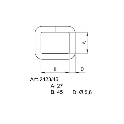 Saddlery frames 45 - 45075001- nickled - (welded) - 100pcs/box