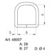 Saddlery frames - 4800700 - nickled - 200pcs/box