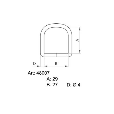Saddlery frames - 4800700 - nickled - 200pcs/box