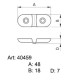 Aktovkové svěrky - 4003700 - niklované - 100ks/krabice
