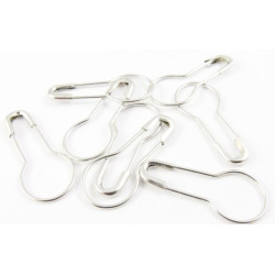 Safety Pins Gourd - size 22mm - nickel plated - 1000pcs/box
