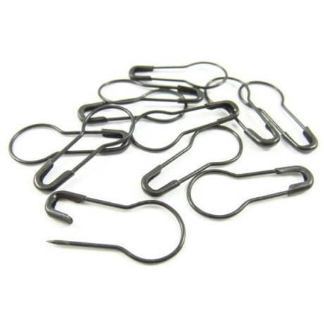 Safety Pins Gourd - size 22mm - black - 1000pcs/box