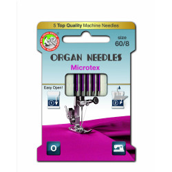 Machine Needles ORGAN MICROTEX ASSORT - 60- 5pcs/card