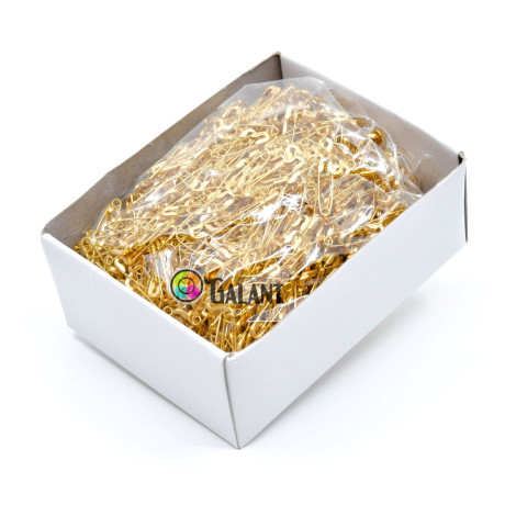Brass Safety Pins ECONOMY - 19mm - 1728pcs/box (loose)
