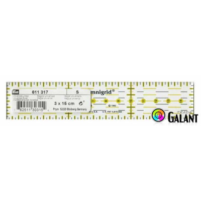 Patchwork ruler (Omnigrid-Prym) 3 x 15 cm - 1pcs