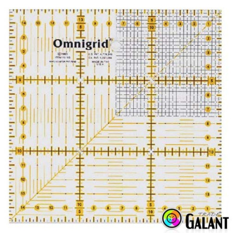 Universal ruler with grid (Omnigrid-Prym) 15 x 15cm - 1pcs