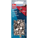 Press fasteners ANORAK 15mm - nickel plated (Prym) - 10pcs/card