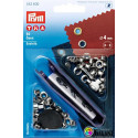 Eyelets 4 mm without washers - nickel plated (Prym) - 50pcs/card