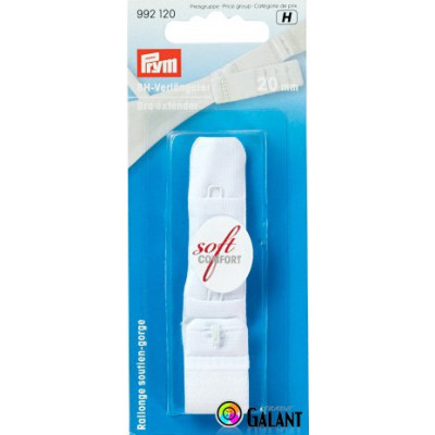 Bra extender 20 mm - White - 1pcs/card