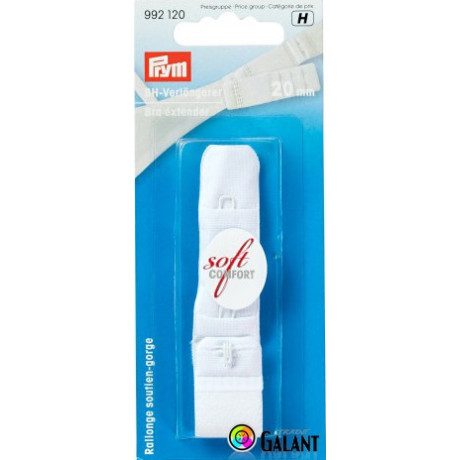 Bra extender 20 mm - White - 1pcs/card