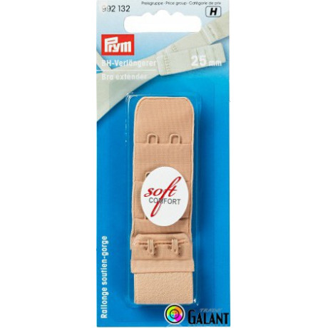 Bra extender 25 mm - Beige - 1pcs/card