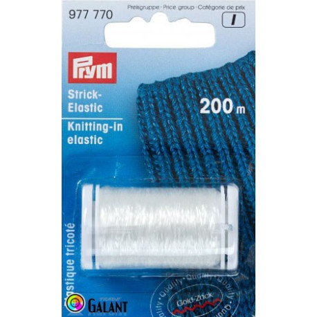 Knitting-in elastic 200m (Prym) - 1pcs/card