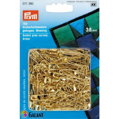 Špendlík zavírací ohnutý 38 mm (Prym) - 150ks/karta
