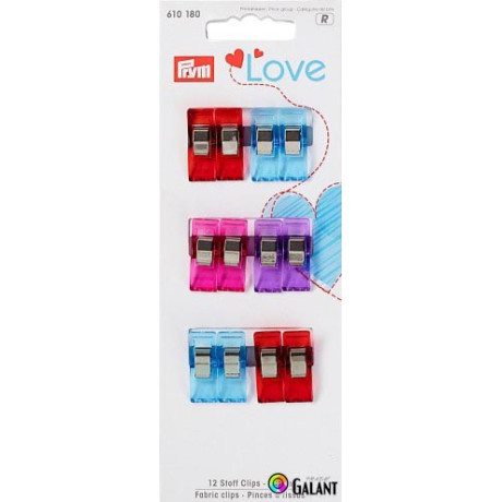 Svorky na textil 2,6 cm PRYM LOVE (Prym) -12ks/karta