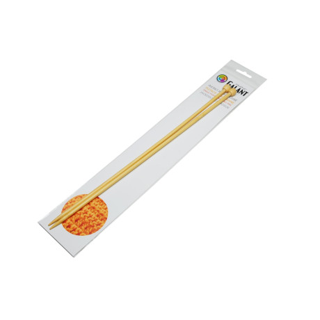 Bamboo Knitting needles - straight 35cm - 5,50mm - 1pair/polybag