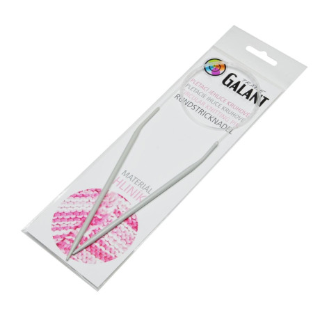 Pletací jehlice kruhové (kruhová) - aluminiové - 60cm - 4,00mm - 1ks/sáček