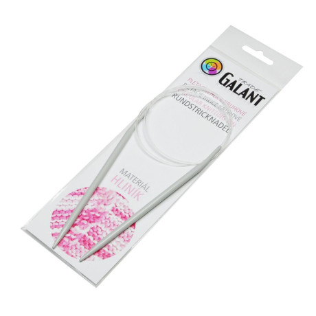 Aluminium Knitting needles - circular 80cm - 5,00mm - 1pcs/polybag