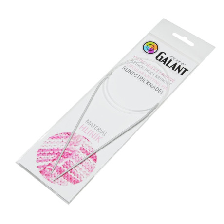 Pletací jehlice kruhové (kruhová) - aluminiové - 100cm - 2,00mm - 1ks/sáček