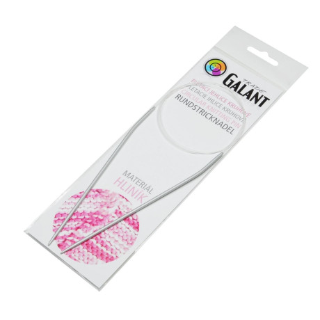 Pletací jehlice kruhové (kruhová) - aluminiové - 100cm - 2,50mm - 1ks/sáček