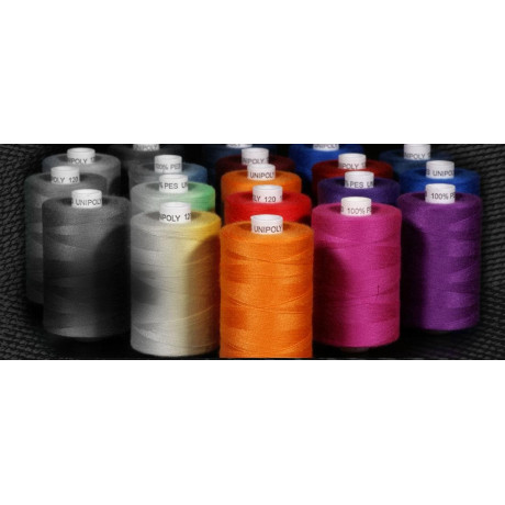Polyester threads UNIPOLY 120 (TEX14x2) - 1000m/spool
