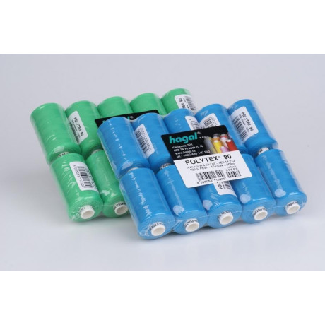 Polyester threads UNIPOLY 120 (TEX14x2) - 500m/spool - 10spools/folie