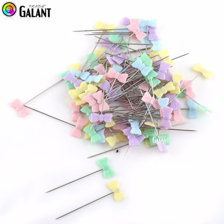 Mild Steel Straight Pins for Patchwork - Butterfly - 39x0,60mm - nickel plated - 100pcs/pl.box