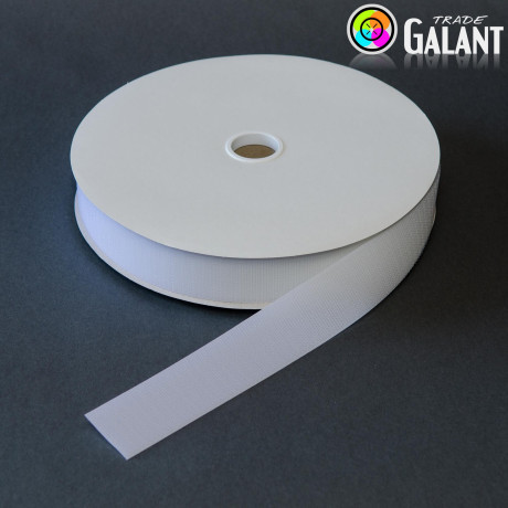 Suchý zip 38mm - barva: 990 (bílá) - háček - 25m/kolo