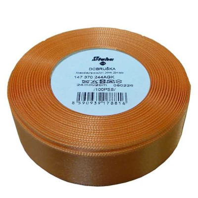 Atlasová stuha oboulícní (147 370 244), 24mm, 20m/cívka